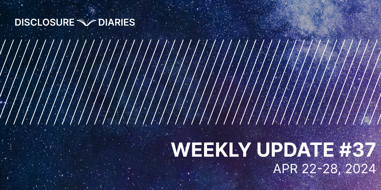 Disclosure Diaries Update #37
