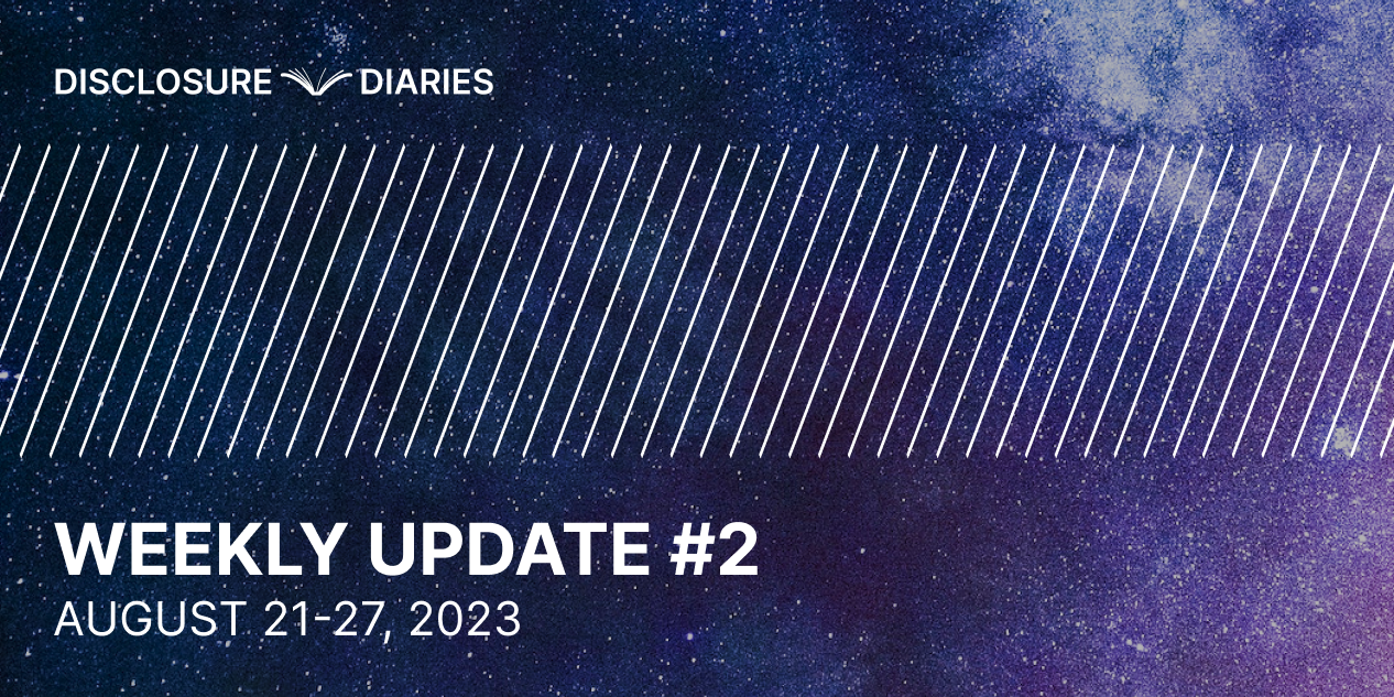 Disclosure Diaries Update #2