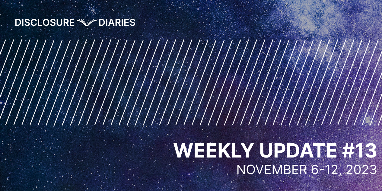 Disclosure Diaries Update #13