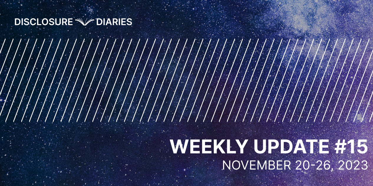 Disclosure Diaries Update #15