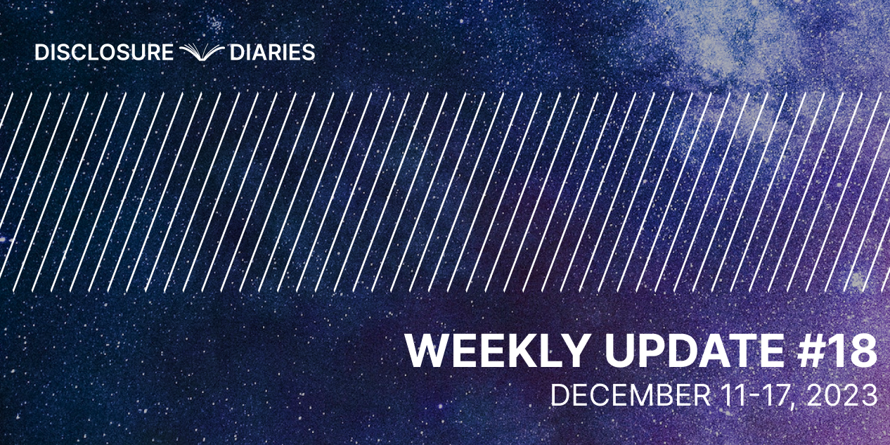 Disclosure Diaries Update #18