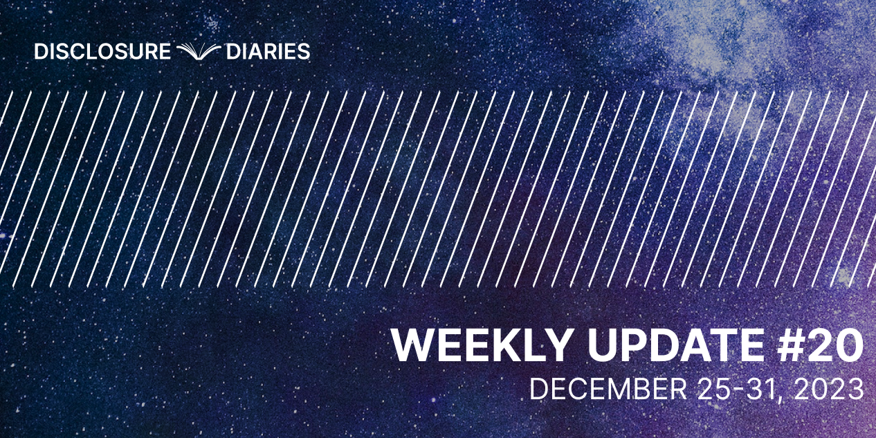 Disclosure Diaries Update #20