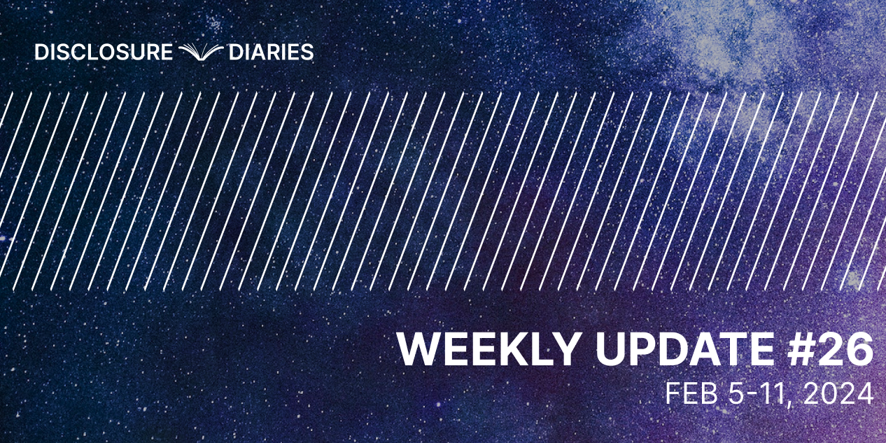 Disclosure Diaries Update #26
